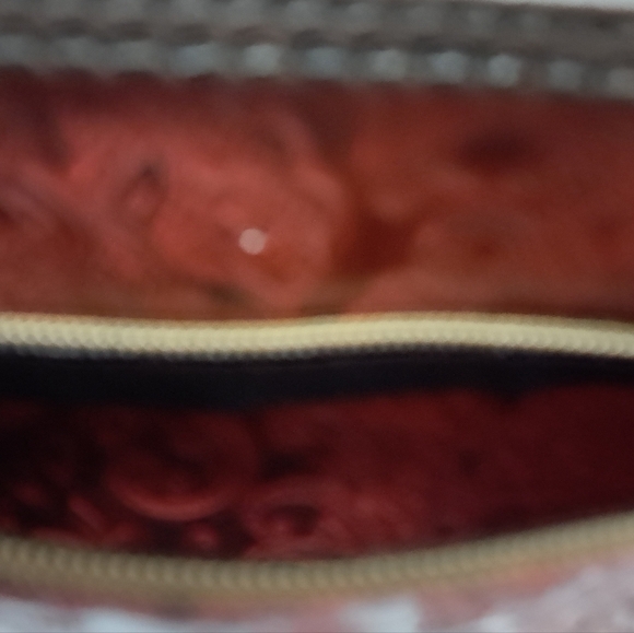 Relic Reddish Brown Stamped Leather Bag - Picture 6 of 10